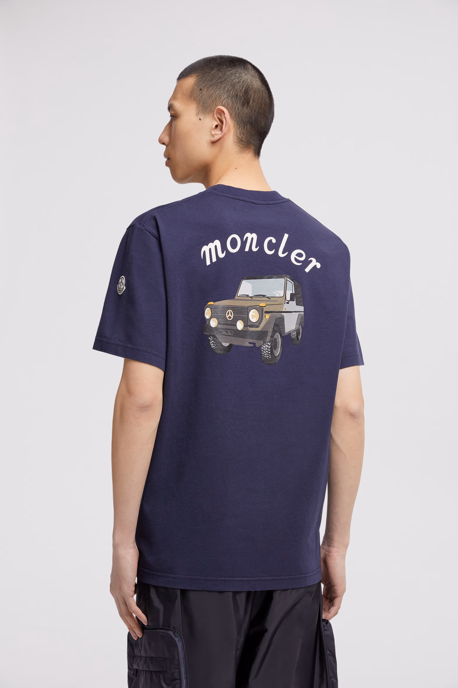 Moncler x Mercedes-Benz by NIGO Cotton T-Shirt Men Navy Blue Moncler 5